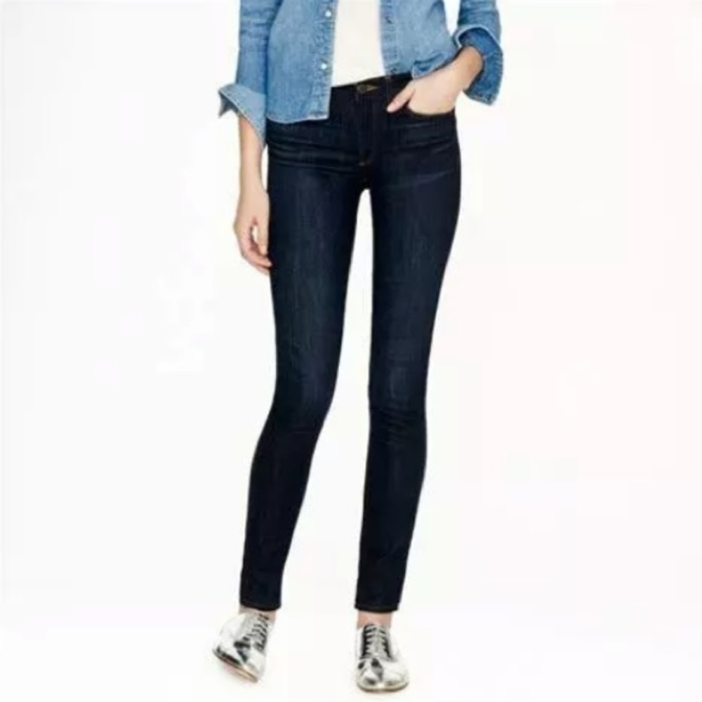 J Crew Jeans Size 26 R Toothpick Dark Wash Skinny